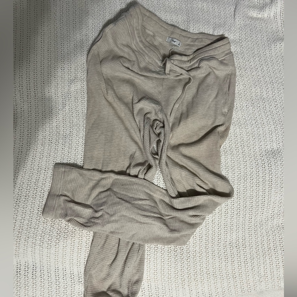 TNA Ribbed Bottoms in Light Gray